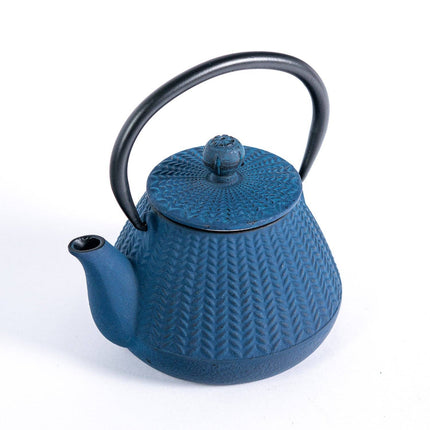 10oz Cast Iron Tea Pot Tokusa Blue (1/12)