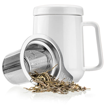 Peak Porcelain Ceramic Mug With Metal Infuser 19oz