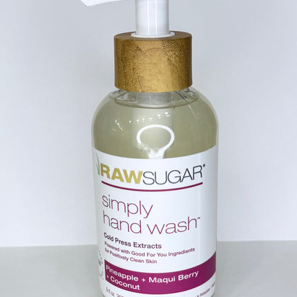 Raw Sugar Simply Hand Wash – Pineapple • Maqui Berry • Coconut 9fl oz