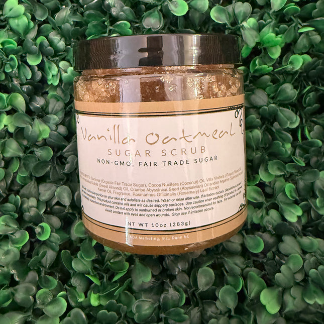 Vanilla Sandalwood Sugar Scrub- Non GMO Fair trade Sugar 10oz