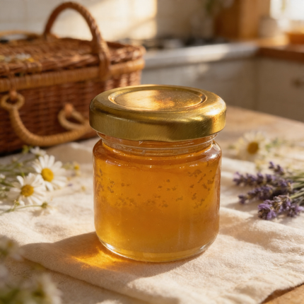 Local Honey with Honeycomb – 1 oz Jar