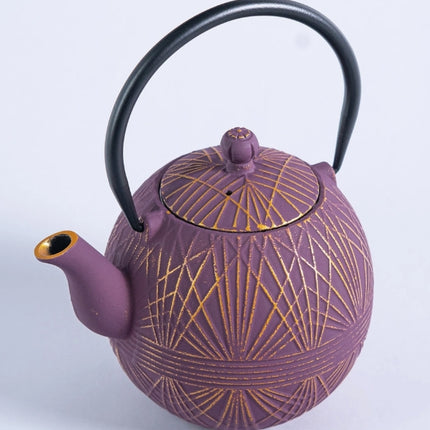 Purple Yarn Design Cast Iron Teapot – 28oz
