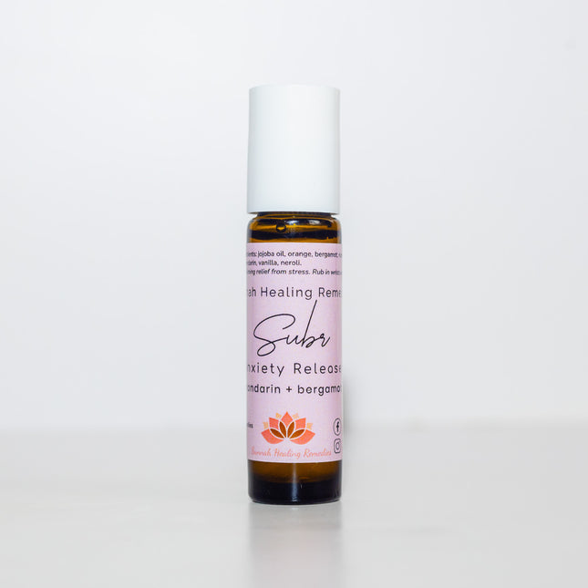 Subr| Anxiety Relief Organic Essential Oil Roller Ball 10ml | Orange, Bergamot, Nutmeg, Rosemary, Mandarin, Vanilla, Neroli