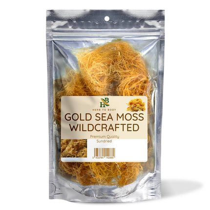 Gold Sea Moss (Dry) -  Wildcrafted From Caribbean 4oz